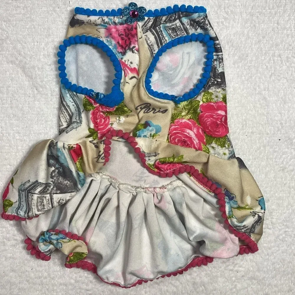 Fancy Floral Dog Dress